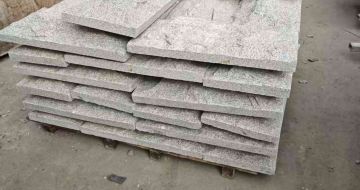 白银芝麻白蘑菇石，自然面