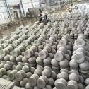 白银芝麻白圆球 石球 挡车球