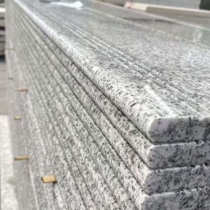 白银芝麻白楼梯踏步 花岗岩楼梯板材