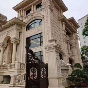 白银黄金麻别墅外墙异形定制
