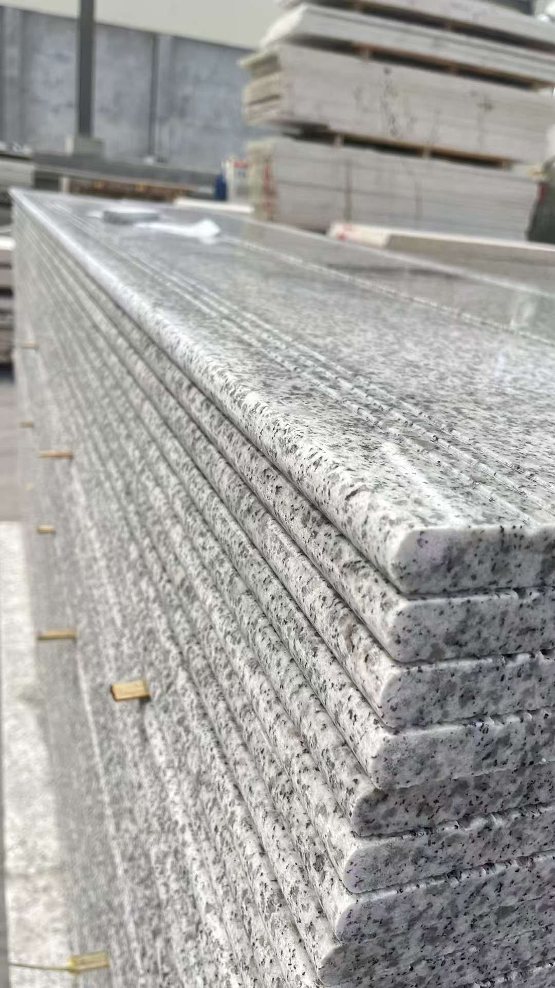 白银芝麻白楼梯踏步 花岗岩楼梯板材